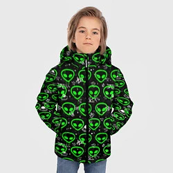 Куртка зимняя для мальчика Super alien, цвет: 3D-черный — фото 2