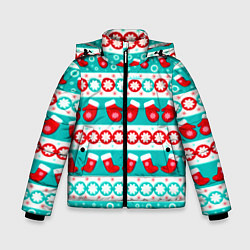 Зимняя куртка для мальчика Рождество паттерн