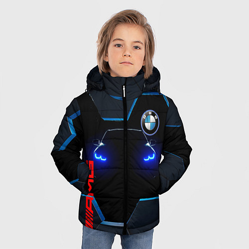 Зимняя куртка для мальчика Тень BMW / 3D-Красный – фото 3