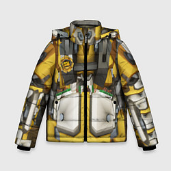 Куртка зимняя для мальчика Deep roock galactic броня бурильщика, цвет: 3D-красный