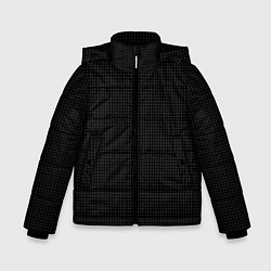 Куртка зимняя для мальчика Чёрный в мелкую точку, цвет: 3D-черный