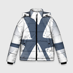 Куртка зимняя для мальчика Абстрактный геометрический узор, цвет: 3D-черный