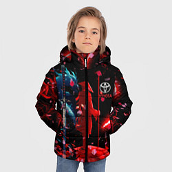 Куртка зимняя для мальчика Toyota затмение, цвет: 3D-черный — фото 2