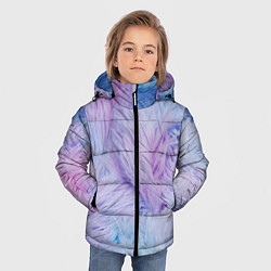 Куртка зимняя для мальчика Цветной узор из перьев, цвет: 3D-светло-серый — фото 2