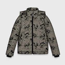 Куртка зимняя для мальчика Микки Маус матрос - паттерн, цвет: 3D-черный