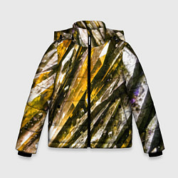 Зимняя куртка для мальчика Драгоценные кристаллы жёлтые