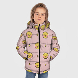 Куртка зимняя для мальчика Цыплята parttern, цвет: 3D-светло-серый — фото 2