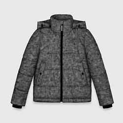 Зимняя куртка для мальчика Текстура ткань тёмно-серый однотонный