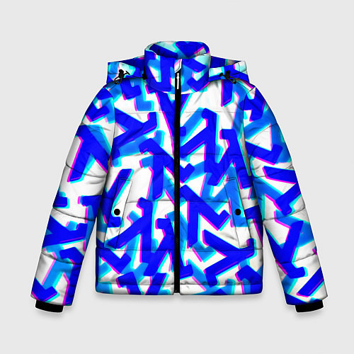 Зимняя куртка для мальчика Half life black mesa steel logo / 3D-Светло-серый – фото 1