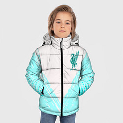 Куртка зимняя для мальчика Liverpool logo texture fc, цвет: 3D-черный — фото 2