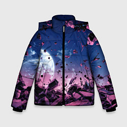 Зимняя куртка для мальчика Абстрактные частицы в космосе