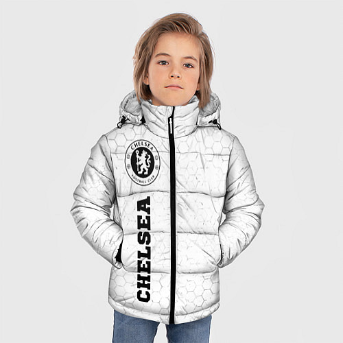 Зимняя куртка для мальчика Chelsea sport на светлом фоне по-вертикали / 3D-Черный – фото 3