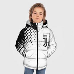 Куртка зимняя для мальчика Juventus sport black geometry, цвет: 3D-красный — фото 2