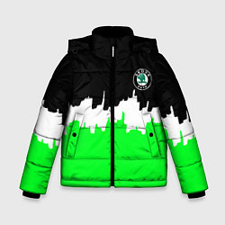 Зимняя куртка для мальчика Skoda геометрия краски спорт
