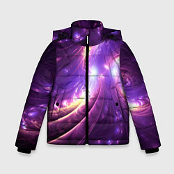 Зимняя куртка для мальчика Фиолетовый фрактал