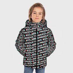 Куртка зимняя для мальчика Kojima glitch pattern studio, цвет: 3D-красный — фото 2