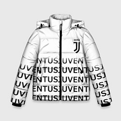 Зимняя куртка для мальчика Ювентус лого паттерн спорт