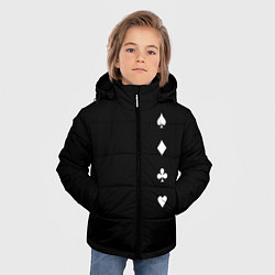 Куртка зимняя для мальчика Вини червы бубны крести, цвет: 3D-красный — фото 2