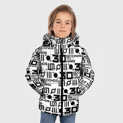 Куртка зимняя для мальчика Thirty Seconds to Mars pattern rock, цвет: 3D-черный — фото 2