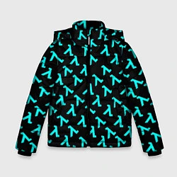 Куртка зимняя для мальчика Half life pattern freeman valve, цвет: 3D-черный