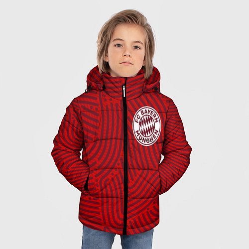 Зимняя куртка для мальчика Bayern отпечатки / 3D-Красный – фото 3