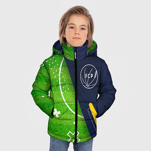 Зимняя куртка для мальчика Porto football field / 3D-Черный – фото 3