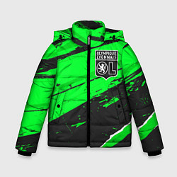Куртка зимняя для мальчика Lyon sport green, цвет: 3D-черный