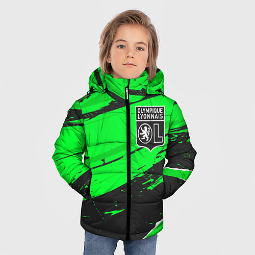 Зимняя куртка для мальчика Lyon sport green / 3D-Черный – фото 3