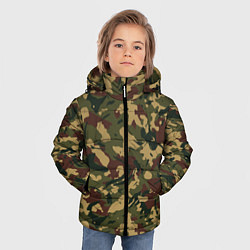 Куртка зимняя для мальчика Абстрактный камуфляжный паттерн, цвет: 3D-красный — фото 2