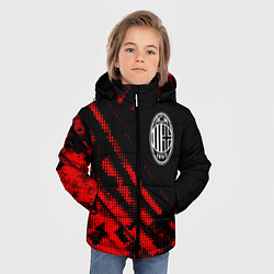 Куртка зимняя для мальчика AC Milan sport grunge, цвет: 3D-красный — фото 2