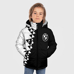 Куртка зимняя для мальчика BMW sport geometry steel, цвет: 3D-светло-серый — фото 2