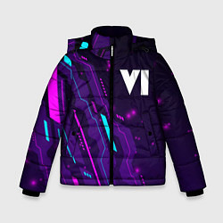 Зимняя куртка для мальчика GTA 6 neon gaming