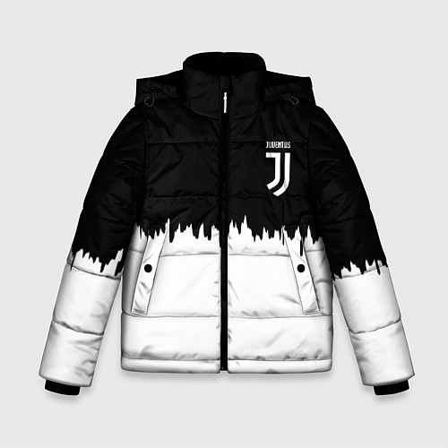 Зимняя куртка для мальчика Juventus белый огонь текстура / 3D-Светло-серый – фото 1
