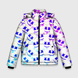 Куртка зимняя для мальчика Marshmello pattern neon, цвет: 3D-красный