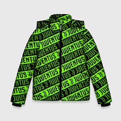 Куртка зимняя для мальчика Juventus green pattern sport, цвет: 3D-красный