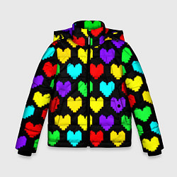 Зимняя куртка для мальчика Undertale heart pattern