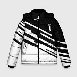Зимняя куртка для мальчика Ювентус спорт текстура