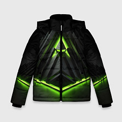 Зимняя куртка для мальчика Green black nvidia style