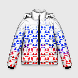 Куртка зимняя для мальчика Marshmello russia color, цвет: 3D-черный