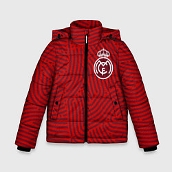 Куртка зимняя для мальчика Real Madrid отпечатки, цвет: 3D-красный