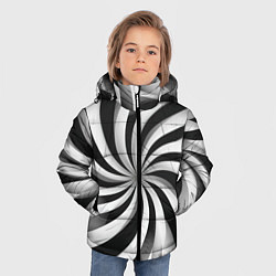 Куртка зимняя для мальчика Оптическое путешествие, цвет: 3D-красный — фото 2
