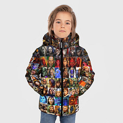 Куртка зимняя для мальчика Портреты всех героев, цвет: 3D-черный — фото 2