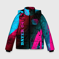Зимняя куртка для мальчика Bayer 04 - neon gradient вертикально