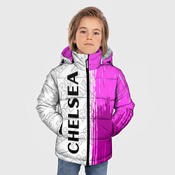 Куртка зимняя для мальчика Chelsea pro football по-вертикали, цвет: 3D-черный — фото 2