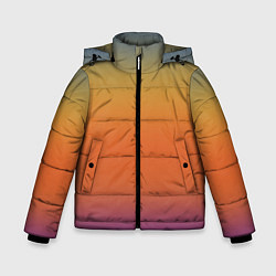 Зимняя куртка для мальчика Градиент цвета заката