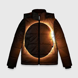 Куртка зимняя для мальчика Полнолуние, цвет: 3D-красный