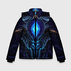 Зимняя куртка для мальчика Магическая синяя абстракция