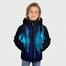 Куртка зимняя для мальчика Объемные пластины шаром, цвет: 3D-черный — фото 2