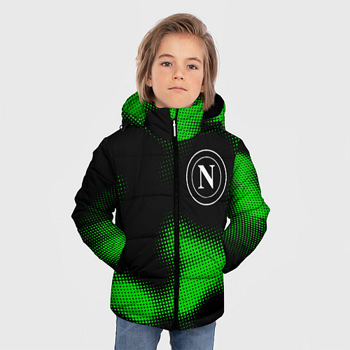 Зимняя куртка для мальчика Napoli sport halftone / 3D-Черный – фото 3