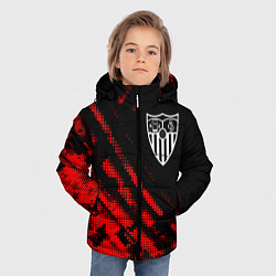 Куртка зимняя для мальчика Sevilla sport grunge, цвет: 3D-красный — фото 2